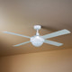 122cm 48-inch White AC Ceiling Fan With Light 3 Speed 122cm 48-inch White AC Ceiling Fan With Light 3 Speed